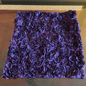 Purple Rosette Pillow Cover
